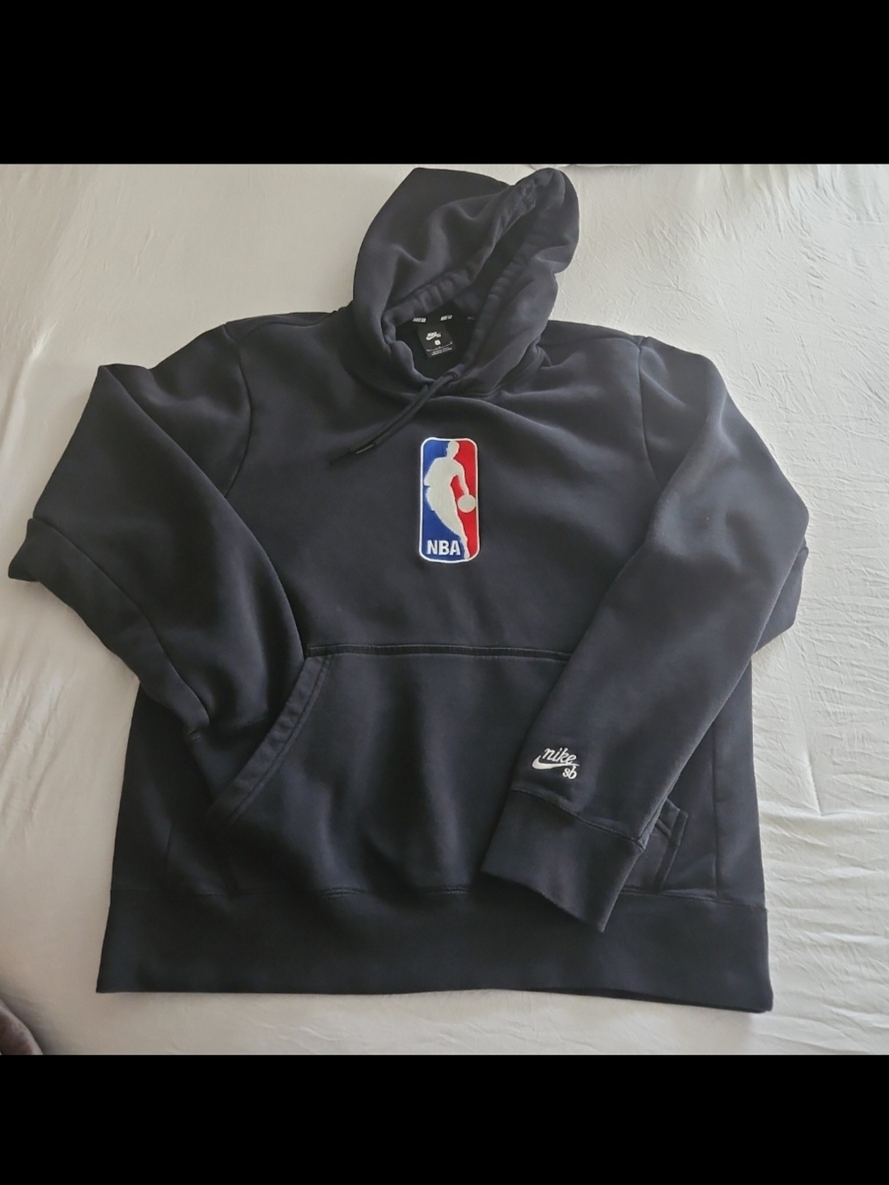 Nike Black Hoodie with Red & Blue NBA Logo